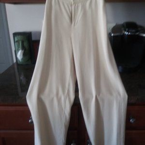 Ralf Lauren Ivory wide leg pants